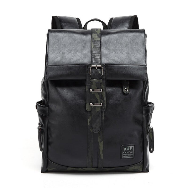 Black Leather Travel Bag