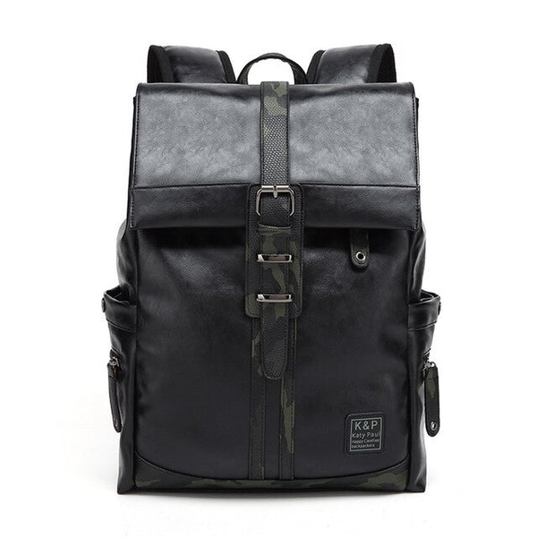 Black Leather Travel Bag