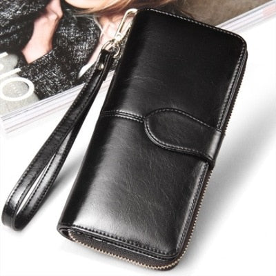 Black Oil Wax Wallet