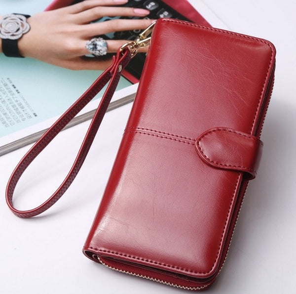 Black Oil Wax Wallet