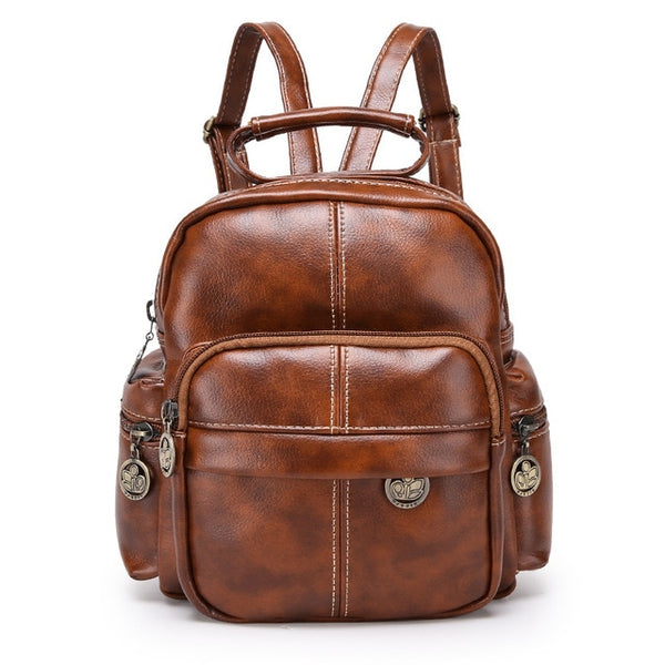Leather Zipper Bag